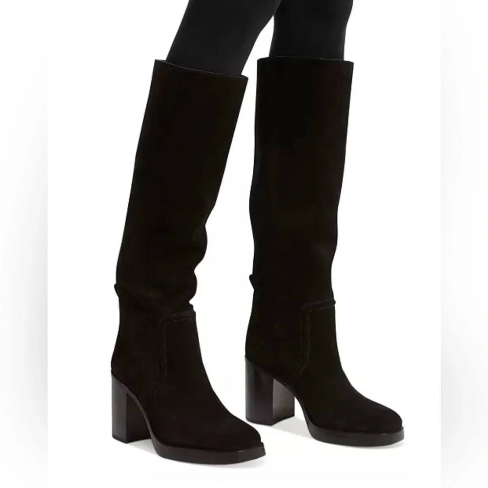 Michael Michael Kors Hayden Block-Heel Boots in Black, NWT, Size 11